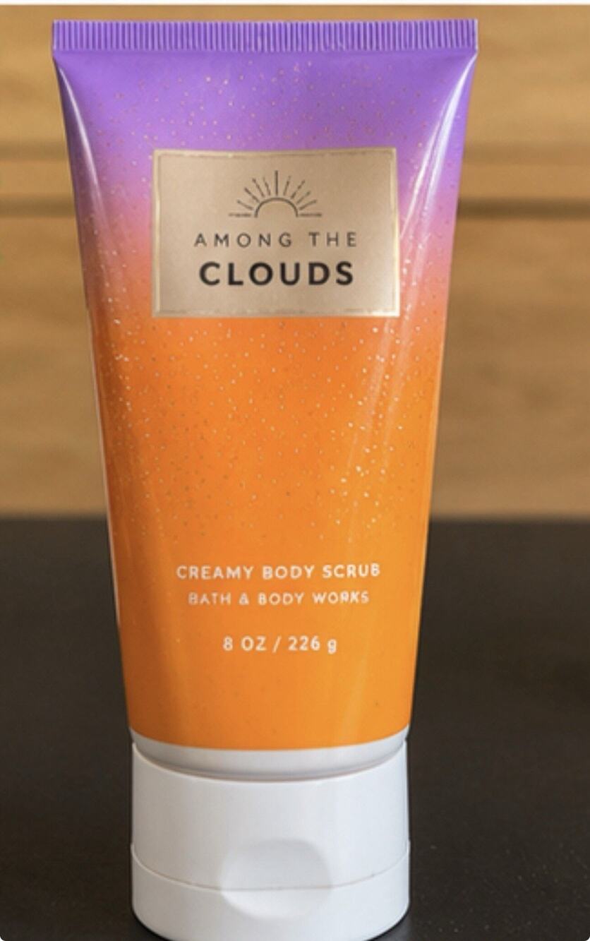 Bath & Body Works Among The Clouds Creamy Body Scrub 8 Oz Exfoliating
